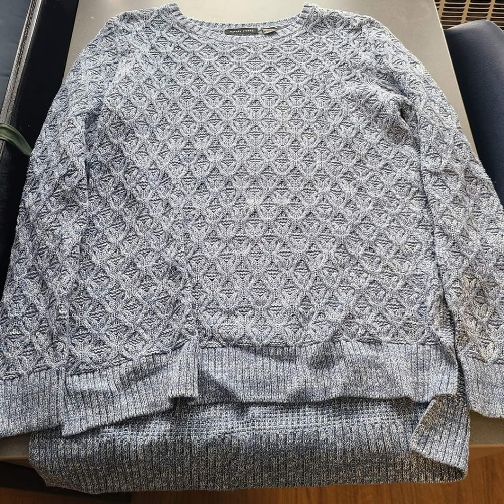 navy blue heavy sweater, super soft